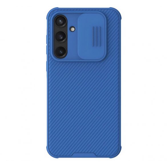 Protectie de telefon din plastic NILLKIN CAMSHIELD PRO (cadru din silicon, rezistenta la impact, protectie camera, dungi) ALBASTRU INCHIS Samsung Galaxy A35 5G (SM-A356)