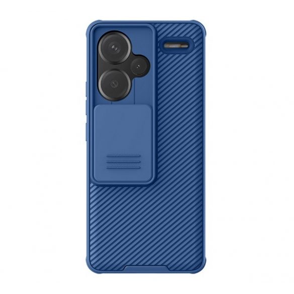 Protector de telefon din plastic NILLKIN CAMSHIELD PRO (cadru din silicon, rezistenta la impact, protectie camera, dungi) ALBASTRU INCHIS Xiaomi Redmi Note 13 Pro Plus 5G