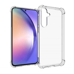 Protectie de telefon din plastic ROAR JELLY ARMOR (cadru din silicon, rezistenta la impact, colt cu perna de aer) TRANSPARENT Samsung Galaxy A35 5G (SM-A356)