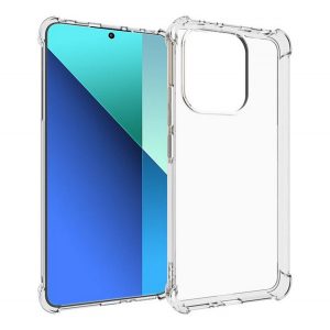 Protector de telefon din plastic ROAR JELLY ARMOR (cadru din silicon, rezistenta la impact, colt cu perna de aer) TRANSPARENT Xiaomi Redmi Note 13 4G