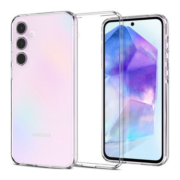 Protectie de telefon din silicon SPIGEN CRYSTAL FLEX (rezistenta la impact, colt cu perna de aer) TRANSPARENT Samsung Galaxy A55 5G (SM-A556)