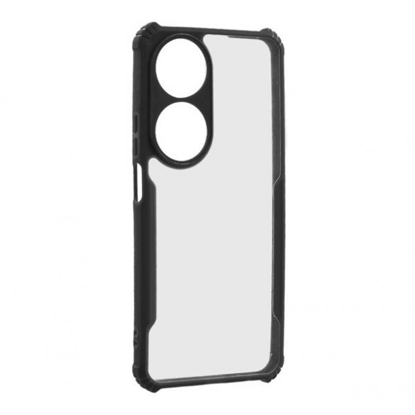 Protectie din silicon pentru telefon (rezistenta la impact, colt cu perna de aer, spate acrilic, protectie pentru camera) NEGRU Honor X7b