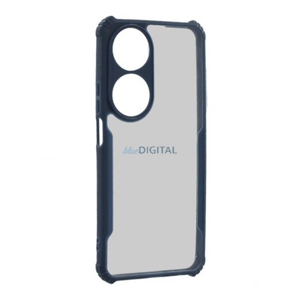 Protectie din silicon pentru telefon (rezistenta la impact, colt cu perna de aer, spate acrilic, protectie pentru camera) ALBASTRU INCHIS Honor X7b