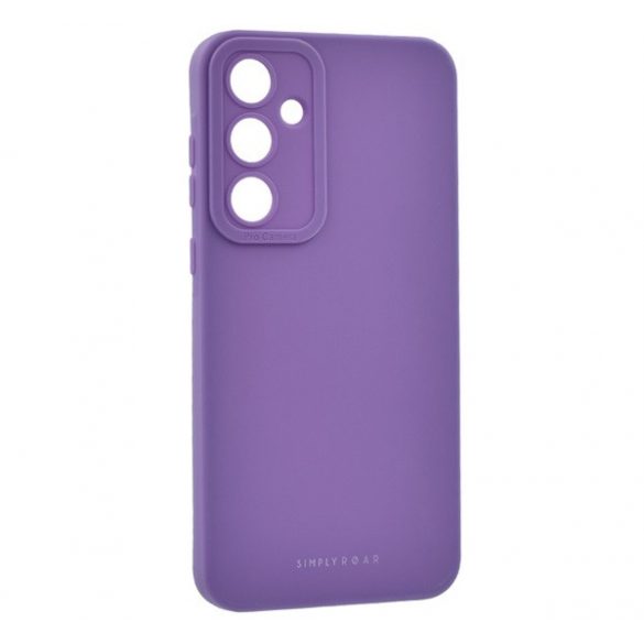 Protector de telefon din silicon ROAR LUNA (ultra-subțire, mat, protector pentru cameră, fără fir) PURPLE Samsung Galaxy A35 5G (SM-A356)