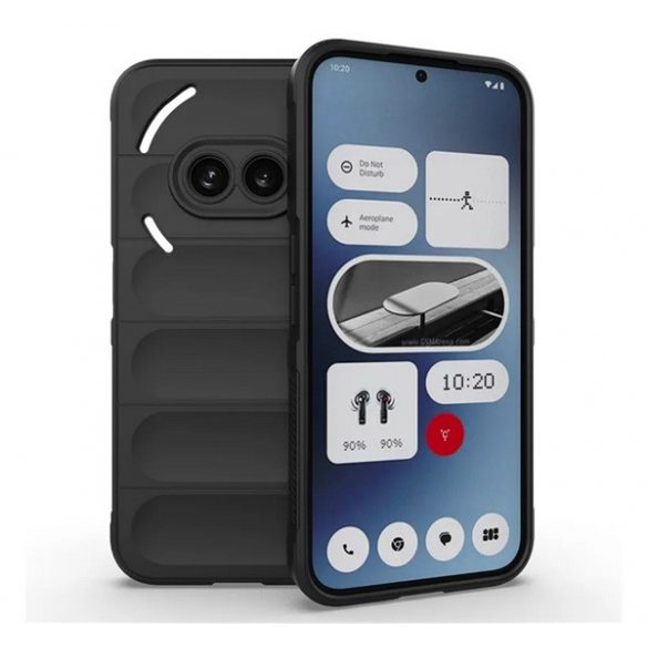 Protector din silicon pentru telefon (rezistență la șocuri, protecție pentru cameră, 3D) BLACK Nothing Phone (2a)