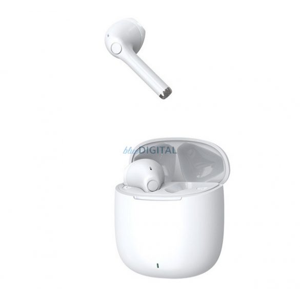 Căști bluetooth DEVIA JOY A13 STEREO (v5.1, TWS, microfon + carcasă de încărcare) ALBE