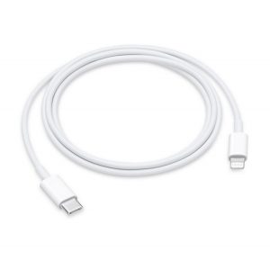 Cablu de date APPLE (Tip-C - fulger, încărcător rapid, 100 cm, succesor MX0K2ZM/A) ALB