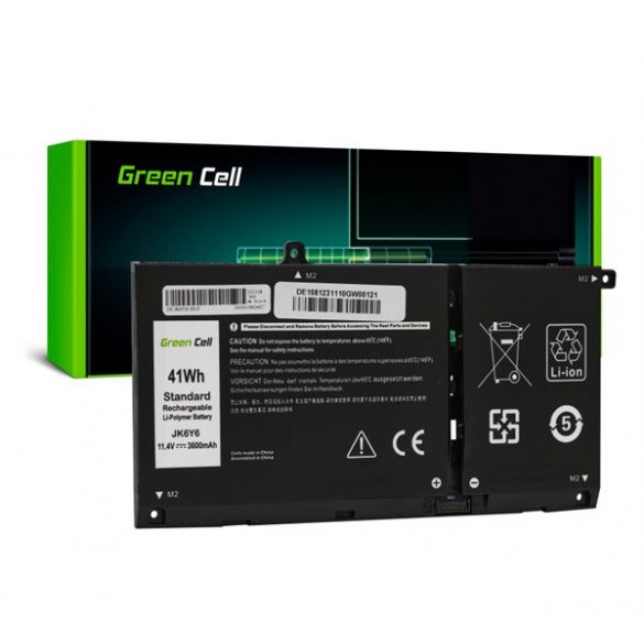 Baterie GREEN CELL Li-Polymer (11,4 V, 3600 mAh, Dell Latitude 3510 Inspiron 5501 5301 5505 5401 5402 5502) NEGRU