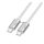 HOCO U134 cablu de date (Tip-C - Tip-C, 60W, încărcător rapid PD 3.0, 120cm, șiret) GRIS deschis