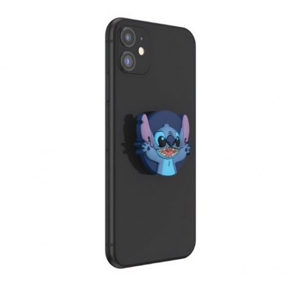 Suport pentru telefon POPSOCKETS (lipibil de dispozitiv, multifuncțional, Stitch) ALBASTRU ÎNCHIS