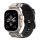 Curea de schimb SPIGEN DURAPRO ARMOR PU (dimensiune personalizată, mare, efect piele, reglabilă, cataramă metalică) NEGRU Apple Watch Ultra 2 49mm, Watch Ultra 49mm