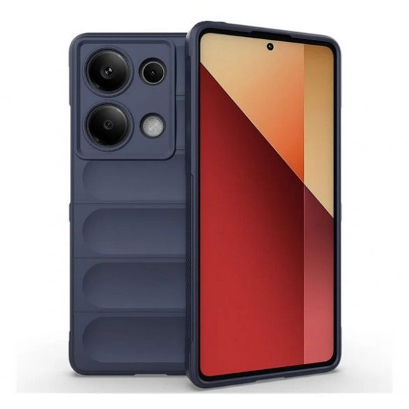 Protectie din silicon pentru telefon (rezistenta la socuri, protectie camera, 3D) ALBASTRU INCHIS Xiaomi Poco M6 Pro LTE, Redmi Note 13 Pro 4G