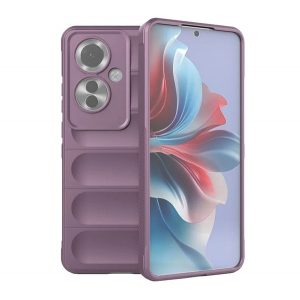 Protectie din silicon pentru telefon (rezistenta la socuri, protectie camera, 3D) PURPLE Oppo Reno11 F 5G