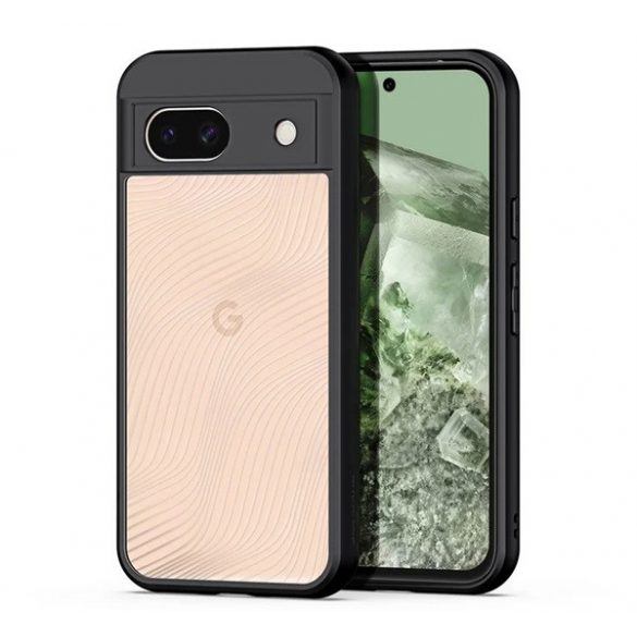 Protectie telefon DUX DUCIS AIMO din plastic (rezistenta la impact, cadru silicon, protectie camera, mat, val) NEGRU Google Pixel 8a