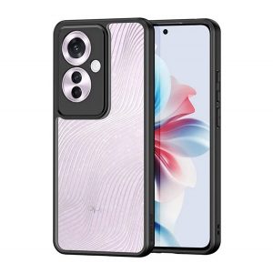 Protectie telefon DUX DUCIS AIMO din plastic (rezistenta la impact, cadru silicon, protectie camera, mat, val) NEGRU Oppo Reno11 F 5G