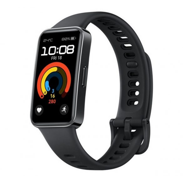 Bratara inteligenta bluetooth HUAWEI Band 9 (monitor de activitate, monitor de ritm cardiac, alerta de apel, rezistenta la apa, curea din silicon) NEGRU