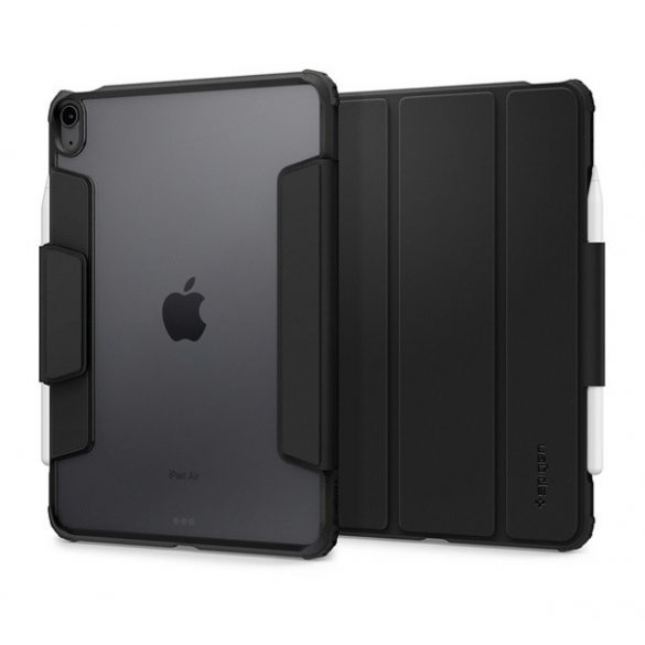 Husă SPIGEN AIR SKIN PRO în picioare, efect piele ECO (FLIP activ, deschidere laterală, TRIFOLD, suport de birou, suport pentru creion) GRI Apple IPAD Air 2020 (Air 4), IPAD Air 2022, IPAD Pro 11 (2018)