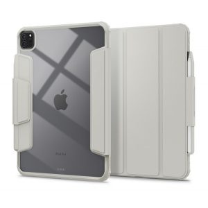 Husă SPIGEN AIR SKIN PRO în picioare, efect de piele ECO (FLIP activ, deschidere laterală, TRIFOLD, suport birou, suport creion) GR Apple IPAD Pro 11 (2024)