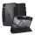 Husa SPIGEN ULTRA HYBRID PRO in picioare, efect piele (FLIP, deschidere laterala, TRIFOLD, suport birou, suport creion) NEGRU Apple IPAD Pro 11 (2024)