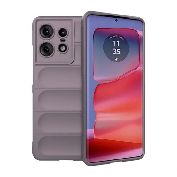 Protectie din silicon pentru telefon (rezistenta la socuri, protectie pentru camera, 3D) PURPLE Motorola Edge 50 Pro 5G