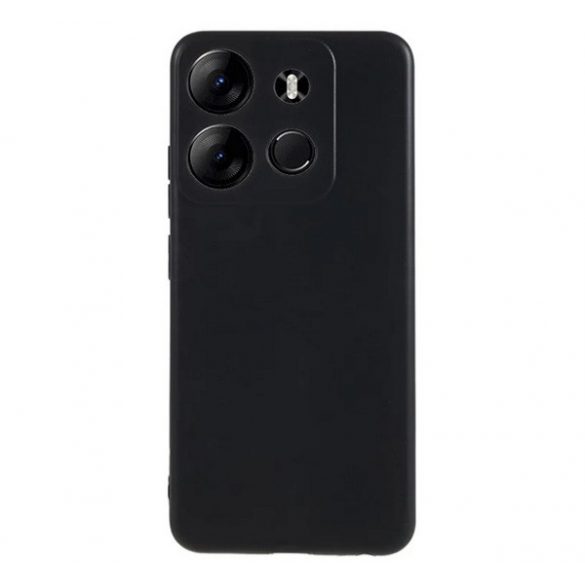 Protector de telefon din silicon (mat) NEGRU Tecno Spark Go 2023