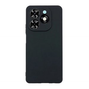 Protector de telefon din silicon (mat) NEGRU Tecno Spark 20C