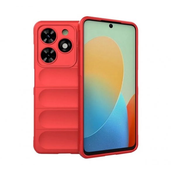 Protectie din silicon pentru telefon (rezistenta la socuri, protectie camera, 3D) RED Tecno Spark 20C