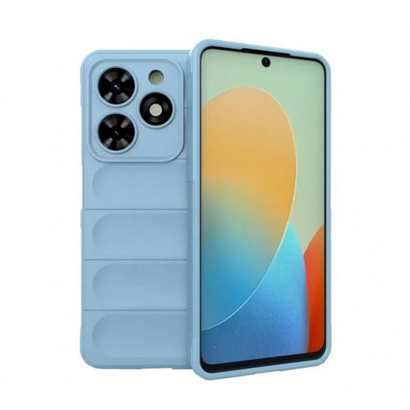 Protectie din silicon pentru telefon (rezistenta la socuri, protectie camera, 3D) ALBASTRU DESCHIS Tecno Spark 20C