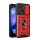 Protector de telefon din plastic Defender (rezistenta la impact, interior din silicon, inel de retinere, protectie camera) RED Tecno Spark Go 2023