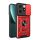 Protectie de telefon din plastic Defender (rezistenta la impact, interior din silicon, inel de retinere, protectie camera) RED Tecno Spark 20C, Spark 20