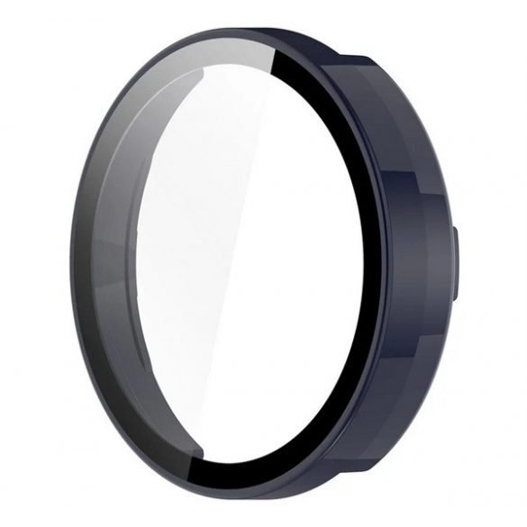 Cadru din plastic (BUMPER, rezistenta la impact + sticla de protectie pentru ecran) BLUE INCHIS Garmin Lily 2