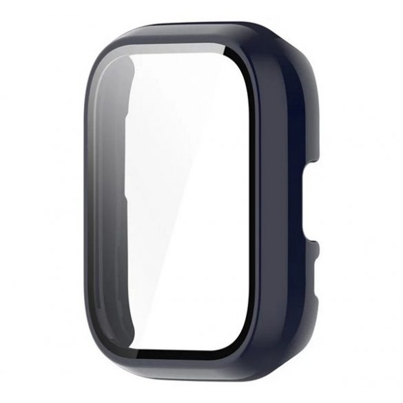 Rama din plastic (BUMPER, rezistenta la impact + sticla de protectie ecran) BLUE INCHIS Amazfit Active