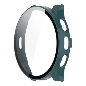 Cadru din plastic (BUMPER, rezistenta la impact + sticla de protectie ecran) VERDE INCHIS Garmin Venu 3S