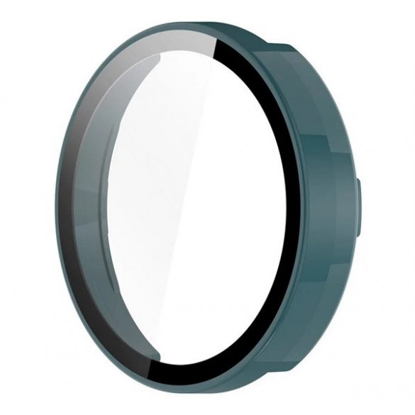 Cadru din plastic (BUMPER, rezistenta la impact + sticla de protectie pentru ecran) VERDE INCHIS Garmin Lily 2