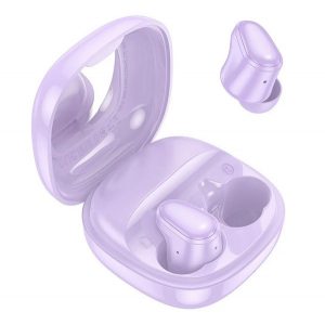 Căști bluetooth HOCO FUN STEREO (v5.3, TWS, microfon + carcasă de încărcare) PURPLE