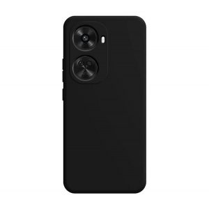 Protector de telefon din silicon (mat, microfibră de pluș interior anti-zgârieturi, premium) NEGRU Huawei Nova 12 SE