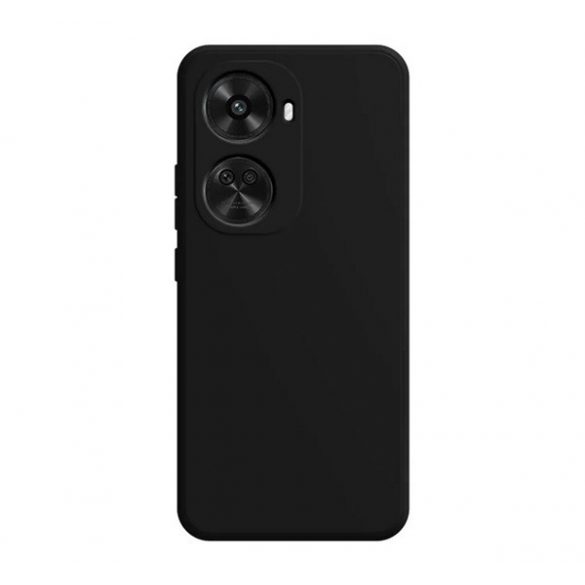 Protector de telefon din silicon (mat, microfibră de pluș interior anti-zgârieturi, premium) NEGRU Huawei Nova 12 SE