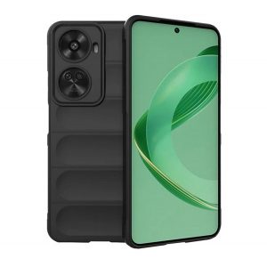 Protectie din silicon pentru telefon (rezistenta la socuri, protectie camera, 3D) NEGRU Huawei Nova 12 SE