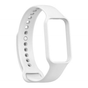 Curea de schimb (dimensiune personalizată, silicon) ALB Xiaomi Redmi Smart Band 2, Smart Band 8 Active