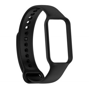 Curea de schimb (dimensiune personalizată, silicon) NEGRA Xiaomi Redmi Smart Band 2, Smart Band 8 Active