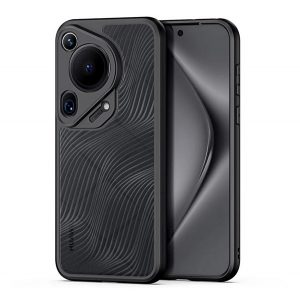 Protectie telefon din plastic DUX DUCIS AIMO (rezistenta la impact, cadru silicon, protectie camera, mat, val) NEGRU Huawei Pura 70 Ultra