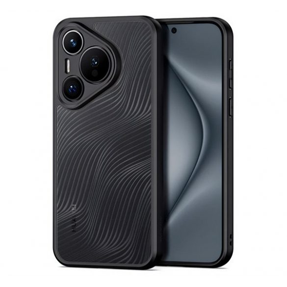 Protectie telefon din plastic DUX DUCIS AIMO (rezistenta la impact, cadru silicon, protectie camera, mat, val) NEGRU Huawei Pura 70