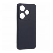   Protector de telefon din silicon (mat, microfibră de pluș interior anti-zgârieturi, premium) NEGRU Xiaomi Poco F6