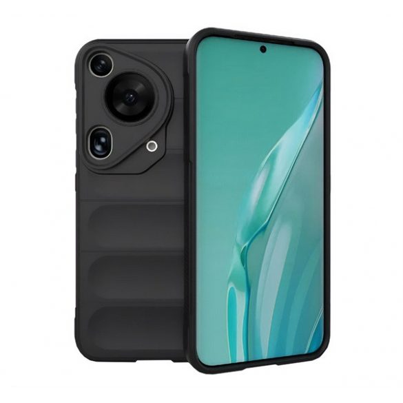 Protectie din silicon pentru telefon (rezistenta la socuri, protectie camera, 3D) NEGRU Huawei Pura 70 Ultra