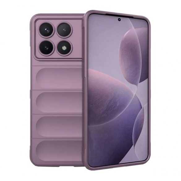 Protectie din silicon pentru telefon (rezistenta la socuri, protectie camera, 3D) PURPLE Xiaomi Poco F6 Pro