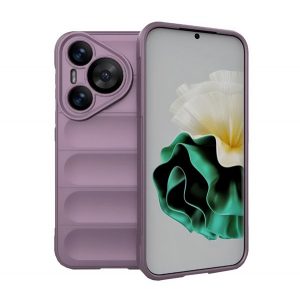 Protectie din silicon pentru telefon (rezistenta la socuri, protectie camera, 3D) PURPLE Huawei Pura 70