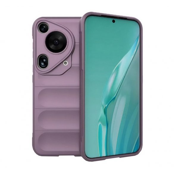 Protectie din silicon pentru telefon (rezistenta la socuri, protectie camera, 3D) PURPLE Huawei Pura 70 Ultra