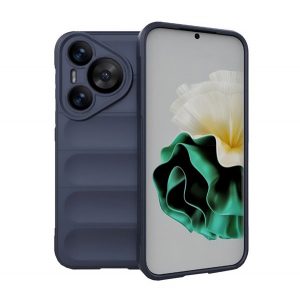 Protectie din silicon pentru telefon (rezistenta la socuri, protectie camera, 3D) ALBASTRU INCHIS Huawei Pura 70