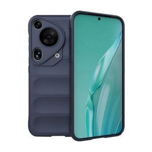 Protectie din silicon pentru telefon (rezistenta la socuri, protectie camera, 3D) ALBASTRU INCHIS Huawei Pura 70 Ultra