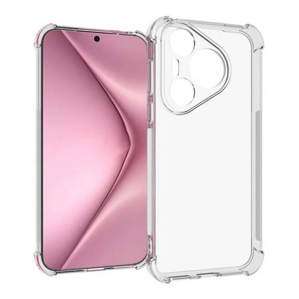 Protectie din silicon pentru telefon (rezistenta la impact, colt cu perna de aer) TRANSPARENT Huawei Pura 70